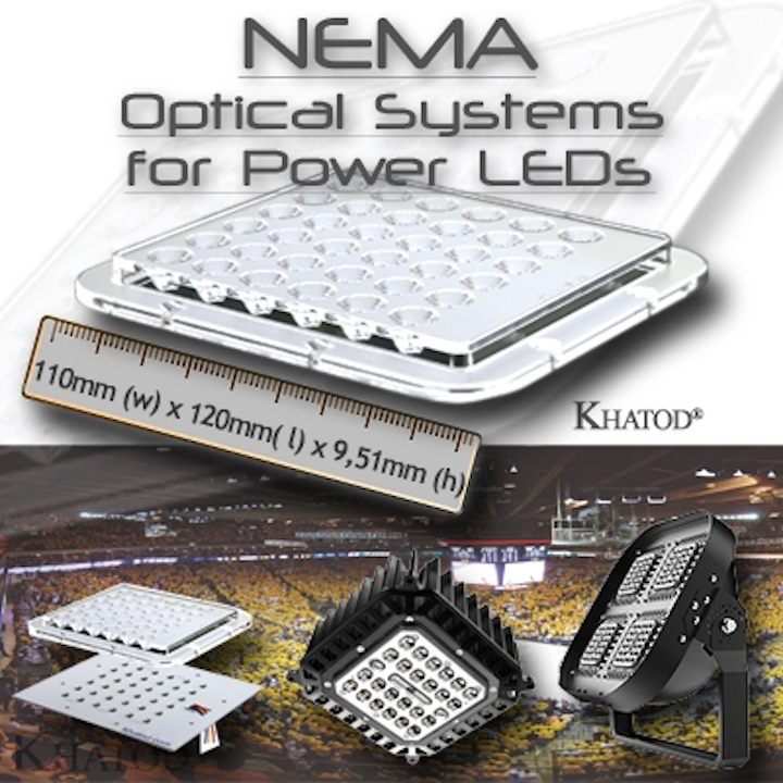 Khatod's LED optics deliver high-intensity illumination for arena lighting
