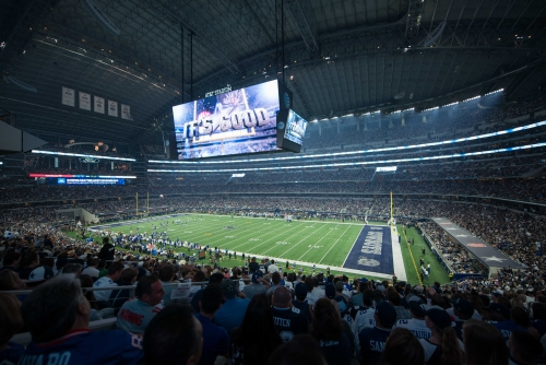 LEDs illuminate Jerry World and the Nashville Predators NHL Arena with sports lighting