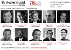 SIL Europe Investor Forum provides the expert&apos;s view on opportunities in LED and lighting industry