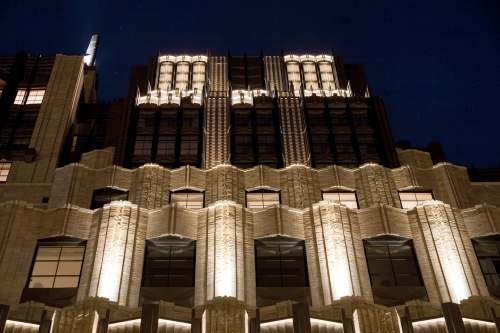 New York's Walker Tower gets LED façade lighting from Erco