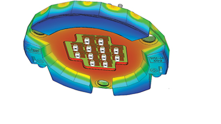 Accurate thermal simulation enables LED lighting products to match design goals