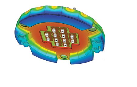 Accurate thermal simulation enables LED lighting products to match design goals