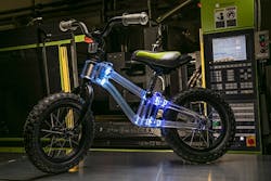 Covestro PC material enables dynamic LED lighting inside bicycle frame