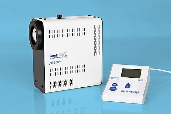 CoolLED engineers compact pE-300lite scientific LED light source for microscopy applications