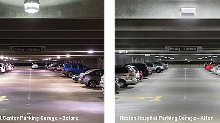 Reston Hospital retrofits parking facility with Cree LED fixtures and controls