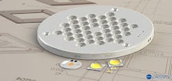 Plessey demonstrates LED modules for low-profile directional luminaires at LPS