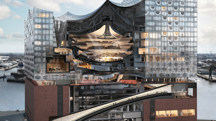 Soaring new symphony hall orchestrates soft architectural lighting with LEDs