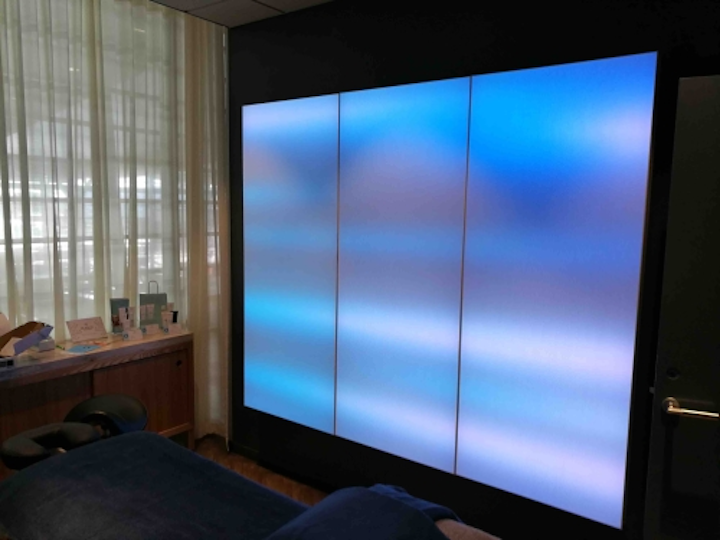 Jet-lagged? Stop by the circadian lighting lounge at Oslo Airport for a jolt of human-centric lighting