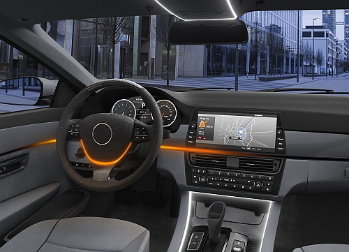 Osram Led Module Dynamically Changes The Color Of Car
