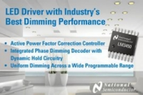 National Semiconductor Introduces Led Driver With Industry S Best Dimming Performance Leds Magazine