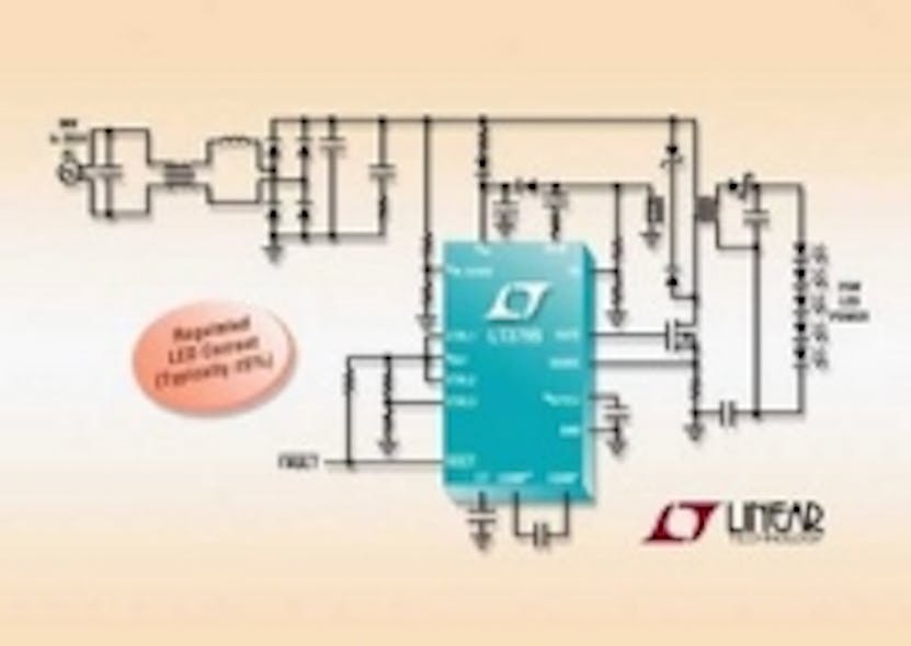 Isolated active PFC offline LED controller is TRIAC dimmable and needs