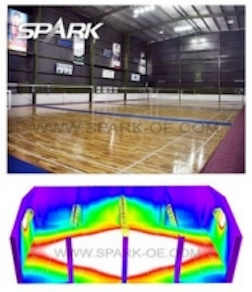 Spark Led High Bay Light Illuminate India Badminton Court