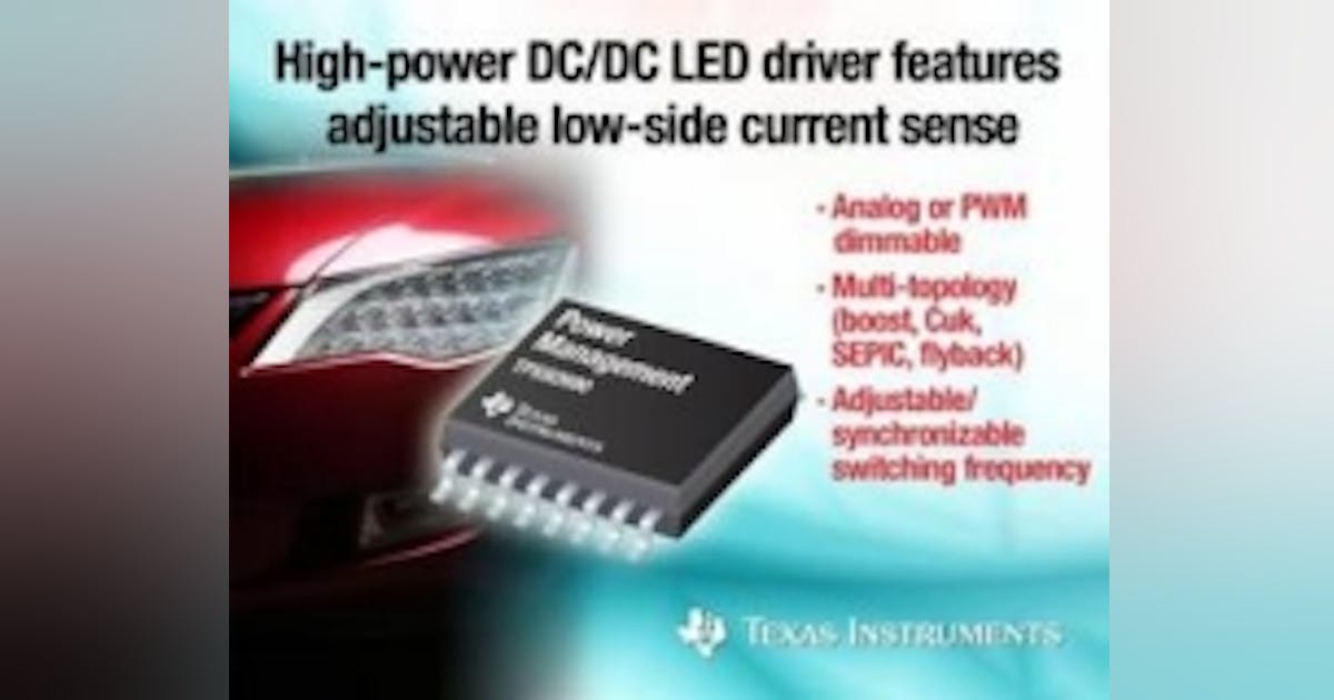 offers high-power LED driver for and general-purpose area lighting | Magazine