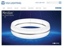 Visa Lighting&apos;s website redesign offers gallery, resources, and improved lighting product search