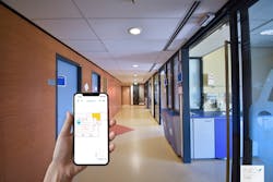 Information on an item’s whereabouts at UMC can be pinpointed on a smartphone app. Information on an item’s whereabouts at UMC can be pinpointed on a smartphone app.