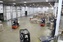 In the shipping area of its outdoor lighting factory, Current uses visible light communications (VLC) for indoor position determination for forklifts and therefore finished goods.