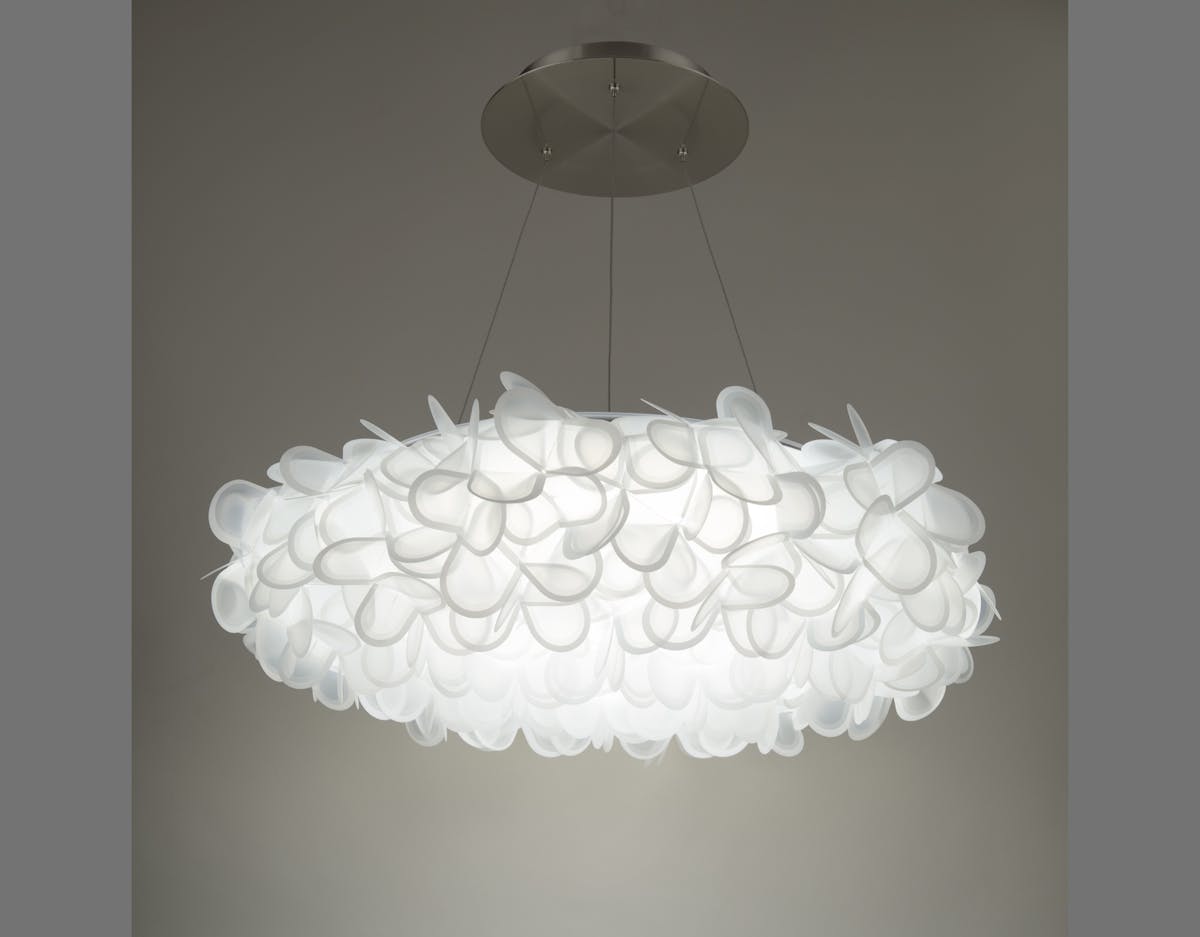 Fluffy chandelier top
