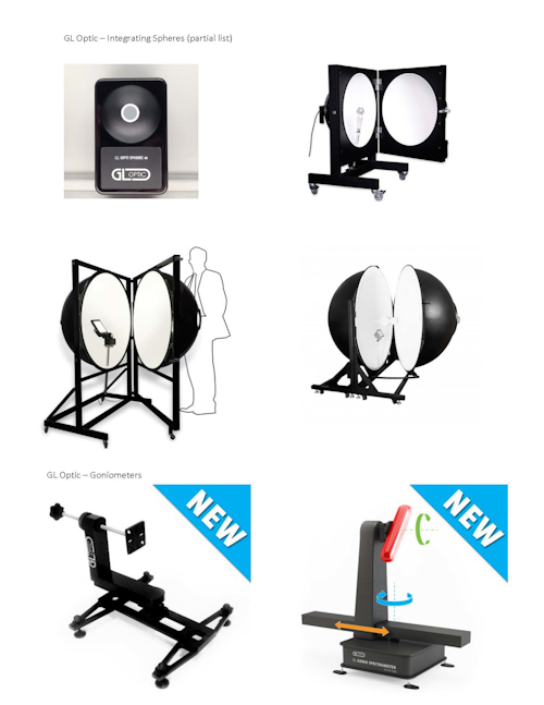 GL Optic Integrating Spheres and Goniometers