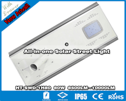 hitechled smart all in one integrated solar led street light HT-SWD-1H80