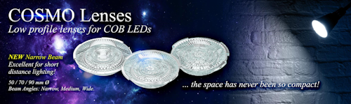 COSMO, Low Profile Lenses for COB LEDs