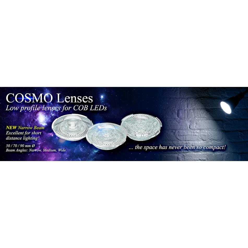 COSMO, Low Profile Lenses for COB LEDs