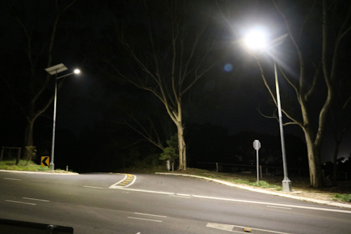 Off Grid Black Spot Intersection - Full Power All Night Operation