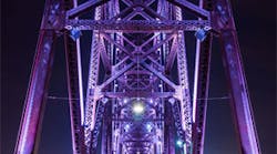 Inspirational lighting of Big Four Bridge
