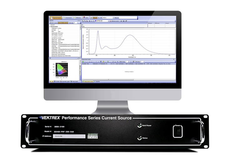 Performance Series Current Source with SpecWin Pro shown