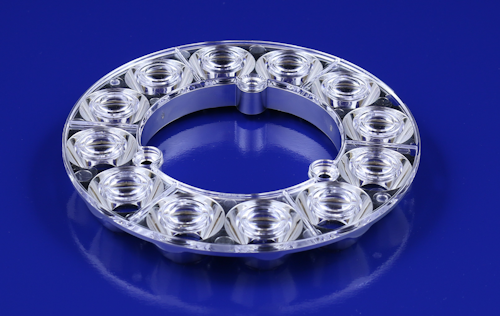 Custom Hybrid Lens-Reflector Opticsl Solution