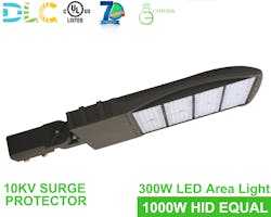 1000 watt LED parking lot light replacement