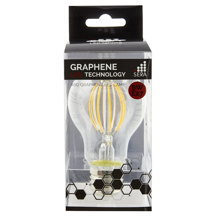 Dimmable Graphene Bulb, 8W E27, By Sera Technologies