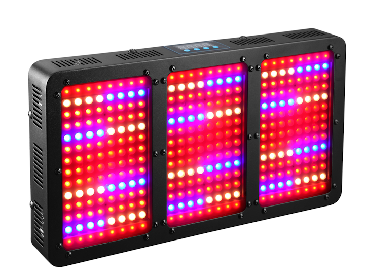 LED Grow Light 300W customized light spectrum with buil-in timer cooling fan