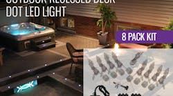 Outdoor Recessed LED Deck Dot Light Kit