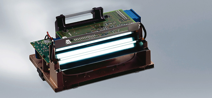 Production of optical components/optical design/metal processing/plastics processing/test areas for OEM products