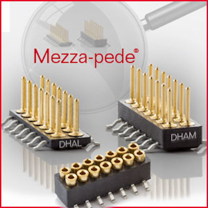 Mezza-pede® Low Profile SMT Connectors from Advanced Interconnections Corp.