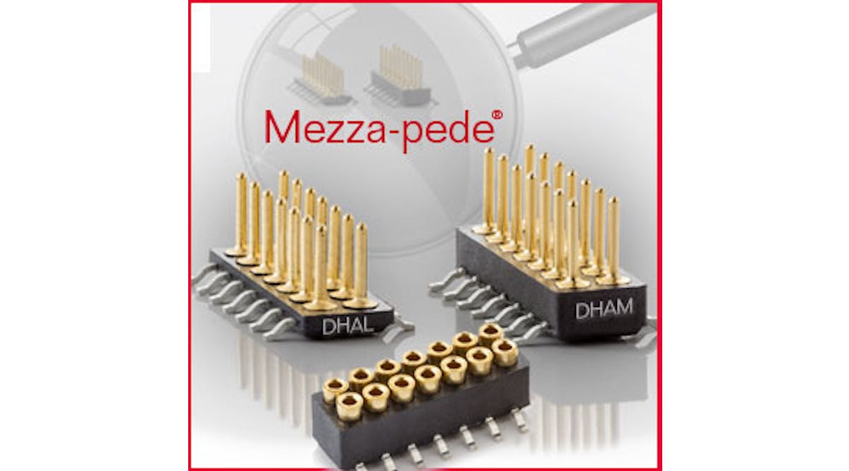 Mezza-pede&circledR; Low Profile SMT Connectors from Advanced Interconnections Corp.