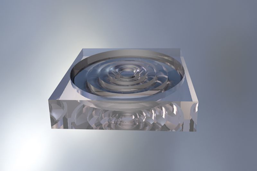 Optically clear adhesives for LED lens bonding