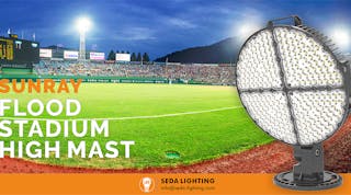 1200W Sunray Series LED Stadium lights released by SEDA Lighting