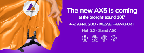 ASTERA at the Prolight+sound 2017