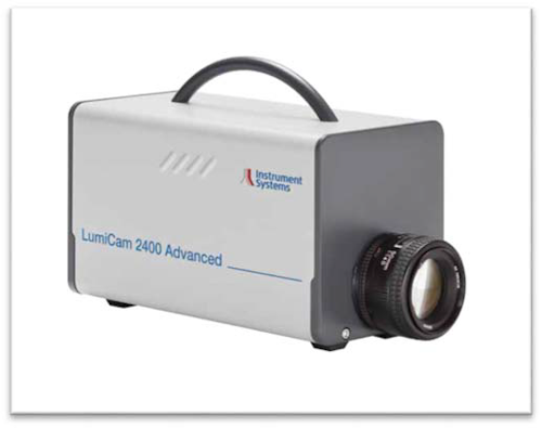 he new LumiCam 2400 imaging photometer and colorimeter provides images of displays and control indicators with an effective resolution of five megapixels.