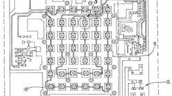 Figure 1 is a top view of the LED grow light circuit board per the invention covered by U.S. Patent No. 8,333,487.