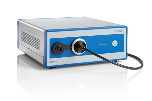 The stray light corrected CAS 140D array spectrometer is also suitable for the assessment of blue light hazard by light sources.