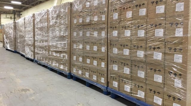 Warehouse of stateside inventory