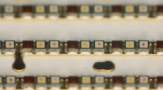 As part of the &ldquo;Photonic Process Chains&rdquo; initiative, new approaches to manufacturing very small surface-emitting LED chips and packaging technologies were tested, among other things. Picture: Osram