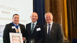 UK lighting manufacturer Tamlite Lighting receiving their Lighting Industry Association&rsquo;s Quality Assurance (LIAQA) Award