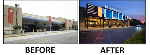 Boca Flasher provides its LED products HPNLS HO, LO for the refurbished Patio Café in the The Shops at Montebello.