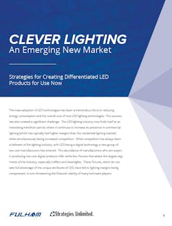 Fulham, the lighting components and electronics specialists, has just published a new white paper entitled &lsquo;Clever Lighting - An Emerging New Market&rsquo;.