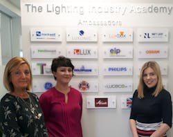 Pictured: LIA&rsquo;s Commercial Manager Julie Humphreys, LIA&rsquo;s Customer Relationship Manager Kirstin Shortt and Ansell Lighting&rsquo;s Marketing Manager, Rachel Morris
