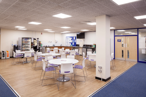 Goodlight Eco LED ceiling panels retrofitted into existing ceiling grid at the offices of St Albans City and District Council