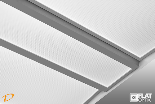 DECO's Flat Optix™ micro-prismatic lens with UGR of less than 19